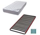 Matelas Mousse + Sommier Métal C39 90x190 Wave - Hauteur 19 Cm - Soutien Ferme