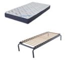 Lit Gigogne + Matelas Melior - 90x190 - Mousse - 20 Lattes Bois - Gain De Place