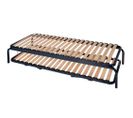 Ensemble Lit Gigogne - 70x190 - 20 Lattes Bois - Made In France - Gain De Place