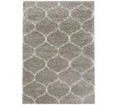 Salma - Tapis à Poils Longs Et Motifs Alhambra - Beige Et Crème 160 X 230 Cm