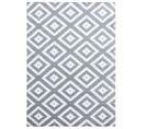 Scandinave Tapis Nordic à Losanges - Gris Et Blanc 200 X 290 Cm