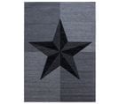 Star - Tapis à Motifs Étoile - Gris 120 X 170 Cm