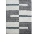 Roma - Tapis Shaggy à Motifs Traits - Turquoise Et Gris 200 X 290 Cm