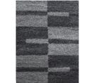 Roma - Tapis Shaggy à Motifs Traits - Gris Et Anthracite 160 X 230 Cm