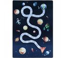 Planetes - Tapis Enfant Lavable Bleu 120 X 170 Cm