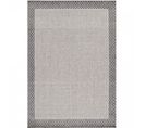 Tapis Extérieur/intérieur Tissé Plat - Crème et Gris 240 X 340 Cm