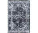 Tapis Style Persan Noir Lavable En Machine 80x150cm