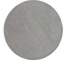 Tapis Rond Uni De Salon Chambre Relax Sobre Et Epuré - Gris Clair 120 X 120 Cm