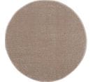 Tara - Tapis Rond Uni Beige à Relief Linéaire 160x160cm