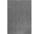 Tapis Effet Jute Naturel à Relief Géométrique Gris 240 X 340 Cm