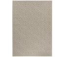 Tapis Effet Jute Naturel à Relief Pavés Beige 240 X 340 Cm