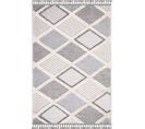 Tapis Boho Chic à Franges Tressées Multicolore 200x290cm