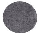 Tapis à Poils Longs Rond Softy Gris Foncé 160x160cm