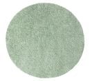 Tapis à Poils Longs Rond Softy Vert Amande 200x200cm