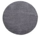 Tara - Tapis Rond à Relief Géométrique Couleur Uni Beige 160x160cm