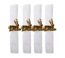 Lot De 4 Ronds De Serviette Cerf