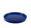 Plateau Rond En Résine Bleu Fonce 45cm