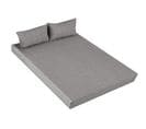 Ensemble Drap Housse + Taie D'oreiller Gris - 140x200