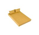 Ensemble Drap Housse + Taie D'oreiller Jaune - 140x200