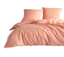 Parure De Lit Uni - Corail - 240x260