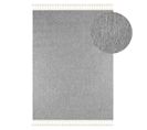 Tapis Tissé Effet Laine Gris Efes 03 Gris - 120x170 Cm