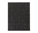 Tapis Extérieur Intérieur Géométrique Noir - Bodrum 26 Noir - 80x150 Cm