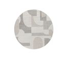 Tapis Abstrait Crème Beige Monaco 60 Crème - 120x120 Cm