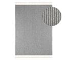 Tapis Tissé Effet Laine Gris Efes 60 Gris - 240x330 Cm