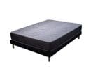 Ensemble Matelas Mousse Luxe - 140x190cm - Mousse Et Sommier Noir