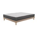 Ensemble Matelas Mousse Luxe - 140x190cm - Mousse Et Sommier Kit Couleur Chêne