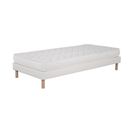 Ensemble Matelas Mousse Eco - 90x190cm - Mousse - 14 Cm Et Sommier Blanc