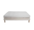 Ensemble Matelas Mousse Eco - 140x190cm - Mousse - 14 Cm Et Sommier Blanc