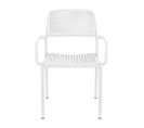 Chaise accoudoirs BRITZ BUT PRO  lot de 2 blanc