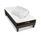 Pack Olympe 90x200 Cm Matelas Mousse + Sommier Bois + Accessoires