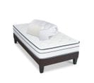 Pack Bartoldi 90x200 Cm Matelas Ressorts + Sommier Bois + Accessoires