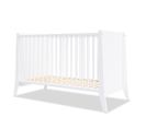 Lit Bébé Évolutif Timeo 60x120 Cm (matelas Non Inclus) - Blanc