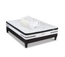 Pack Versailles 180x200 Cm Matelas Ressorts  + Sommier Bois + Accessoires