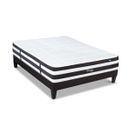 Ensemble Fontainebleau 140x200 Cm Matelas Ressorts  + Sommier Bois