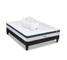 Pack Montesquieu 160x200 Cm Matelas Ressorts + Sommier Bois + Accessoires