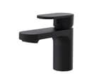 Robinet De Salle De Bain Mitigeur Bec Bas Noir H15cm Rob