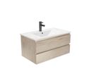 Ensemble Meubles De Salle De Bain 2 Pièces 80 cm Décor Chêne Sorrento