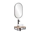 Meuble Lave-mains Soho Plan Fin P-serviette Dessous Vasque Blc+rob+miroir