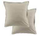 Lot De 2 Taies D'oreiller 63x63 Cm Coton 57 Fils Latte