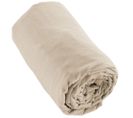 Drap Housse 90x190 +30 Cm Flanelle De Coton Sable