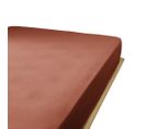 Drap Housse 90x190 Cm En Gaze De Coton Terracotta