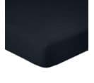 Drap Housse 90x190 + 28 Cm 100% Coton 57 Fils Noir