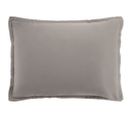 Taie D'oreiller 50x70 Cm Satin De Coton Gris Clair