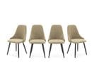 Lot De 4 Chaises En Tissu Vert Pâle - Soan