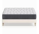 Ensemble Lit Adulte 160x200 En Velours Côtelé Beige Dina + Matelas Accueil Mémoire De Forme