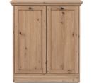 Buffet 2 Portes Effet Chêne 80 Cm - Saga